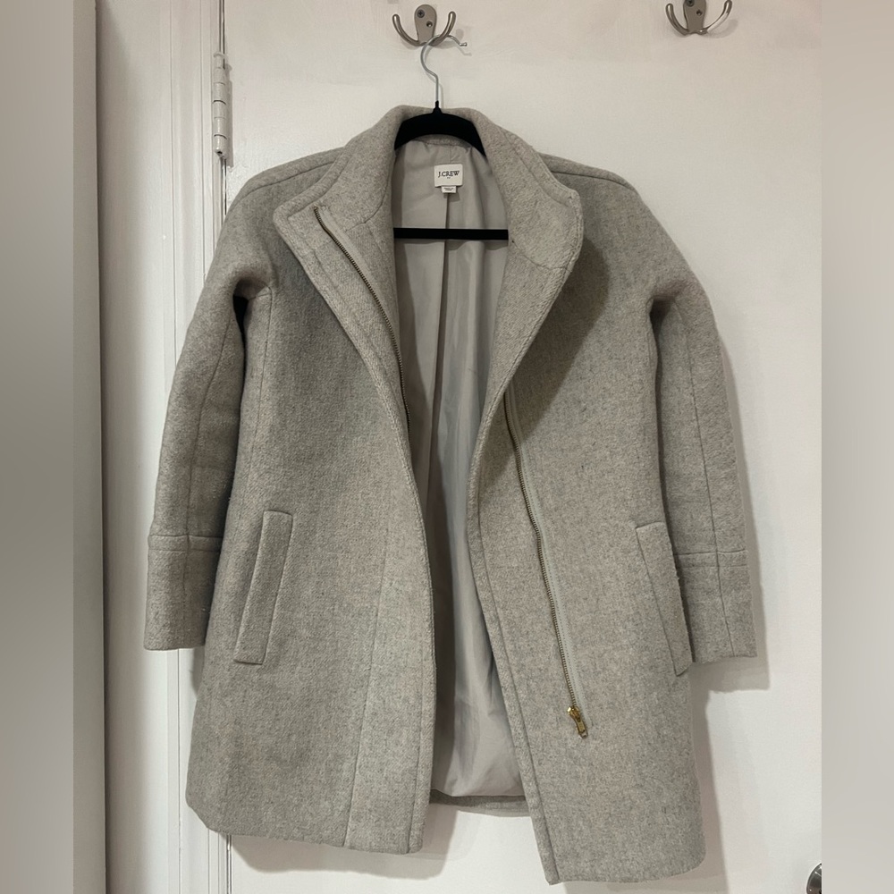 J. Crew Light Gray Pea Coat
